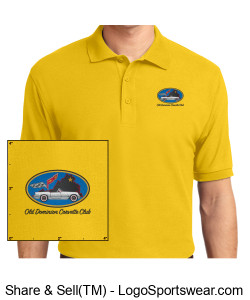 Mens Silk Touch Polo Design Zoom